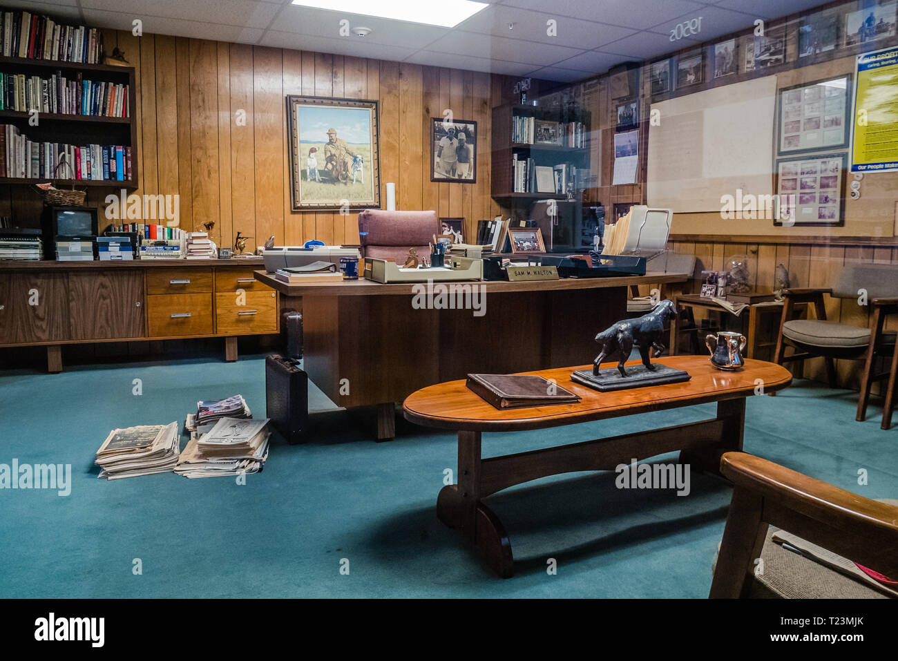sam walton office inside the walmart museum in bentonville arkansas Stock  Photo - Alamy