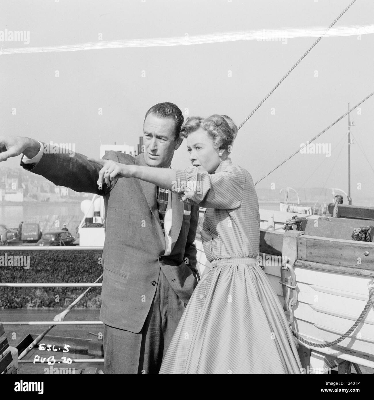 Let's Be Happy (1957)  Vera-Ellen and husband Victor Rothschild,      Date: 1957 Stock Photo