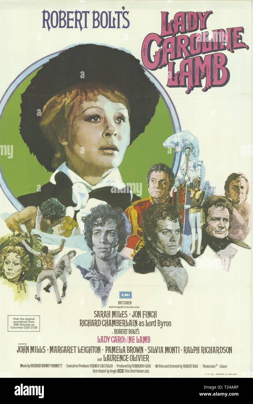 Lady Caroline Lamb (1972)  Publicity information,  Film poster,      Date: 1972 Stock Photo