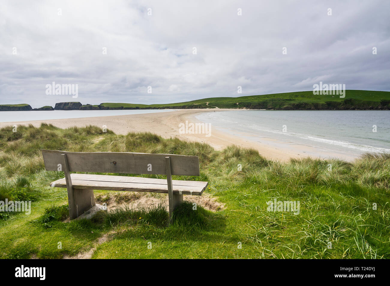 United Kingdom, Scotland, Shetland Islands, sand beach of St Ninian's isle Stock Photo