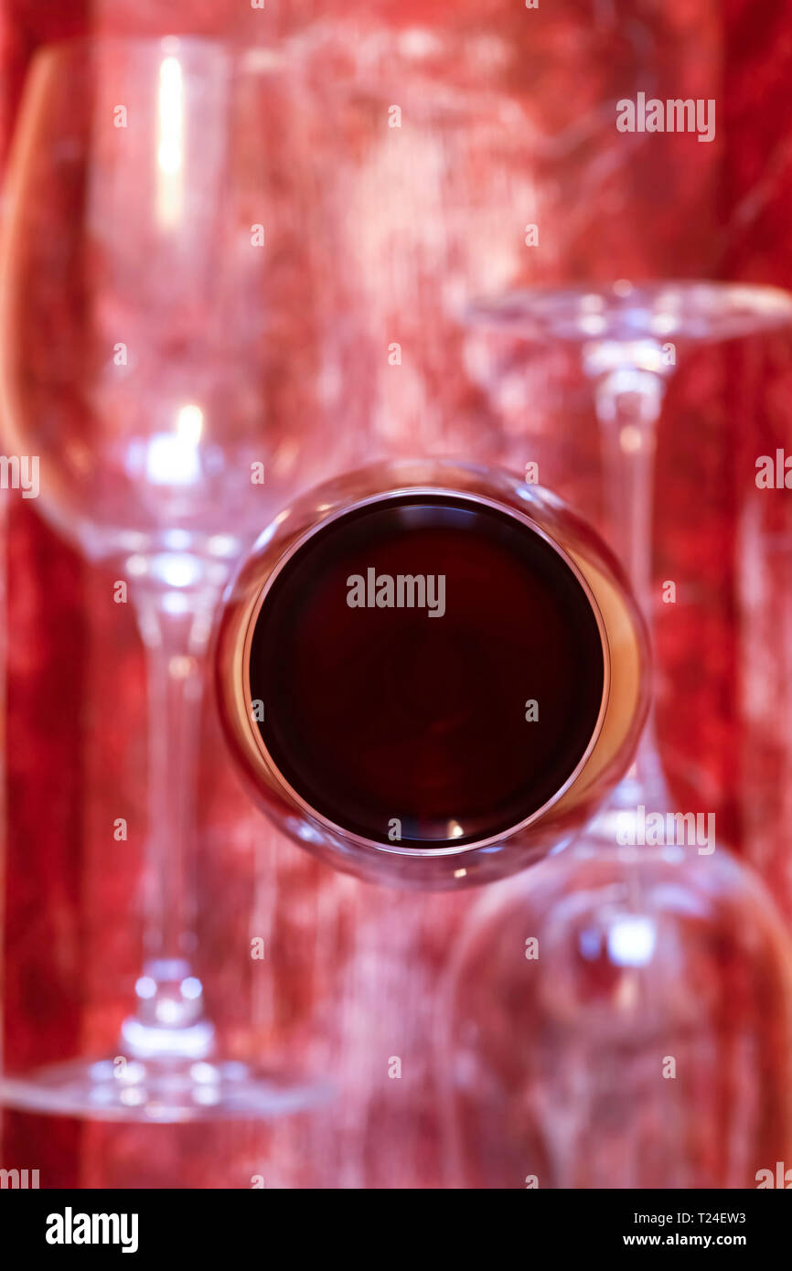 Glas of red wine Stock Photo Alamy