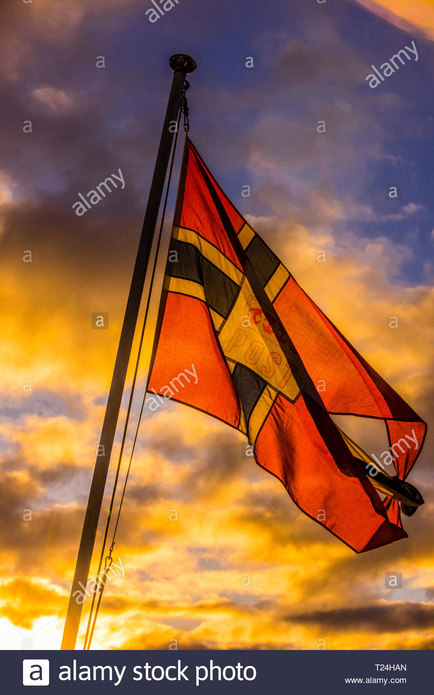 Norwegian Postal Boat Stock Photos & Norwegian Postal Boat Stock Images