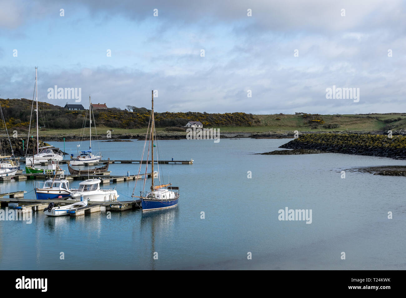 This is a picture of Ardglass marina in County Down, Northern Ireland Stock Photo