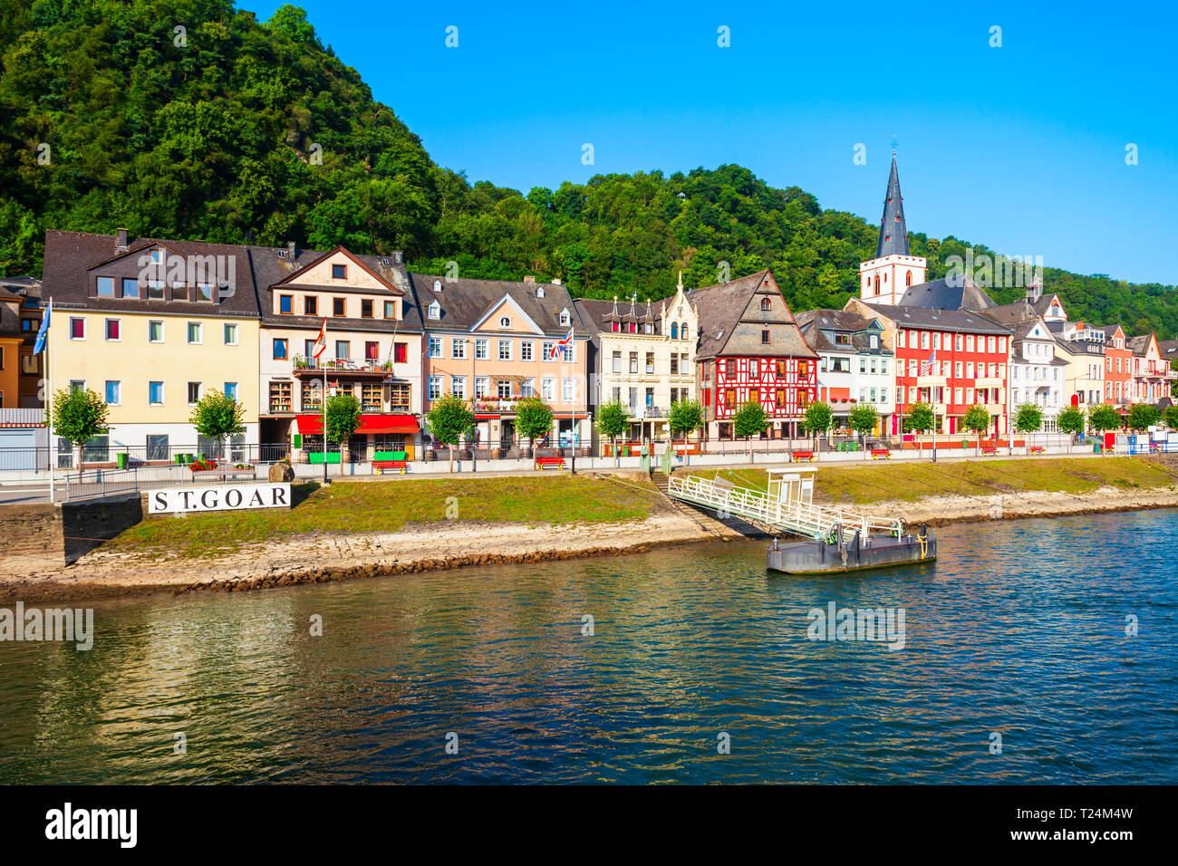 Bank of the rhine with a view of the rhine hi-res stock photography and ...