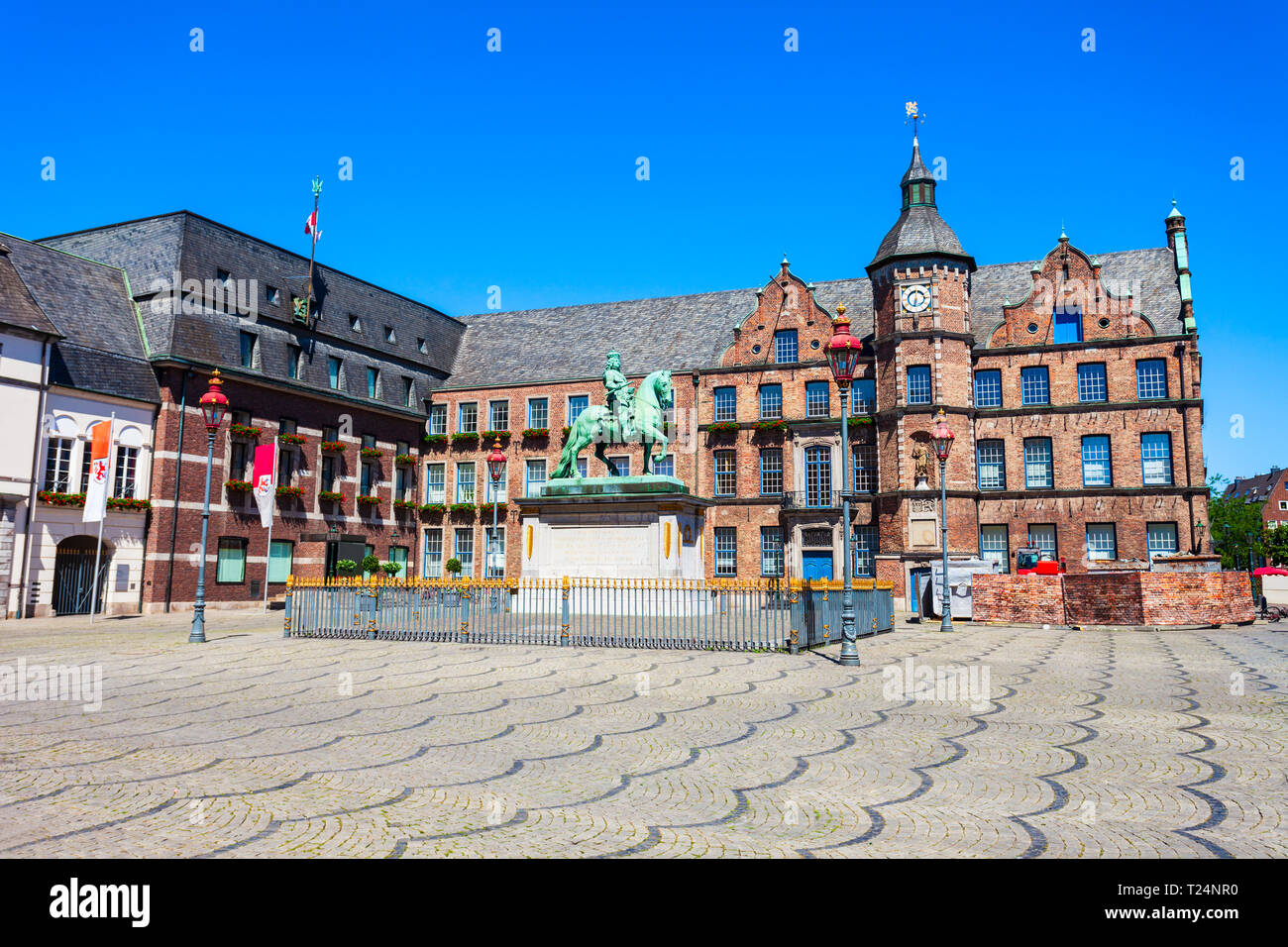 Rathaus or old town hall is located at the market square in aldstadt old town of Dusseldorf in Germany Stock Photo