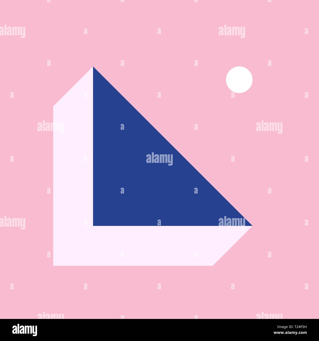 Vector Geometric Background in Material Design style. Universal Simple ...
