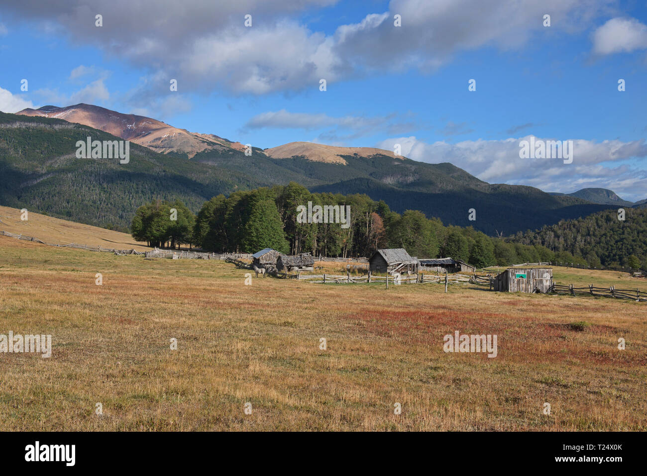 Traditional estancia ranch, Villa Cerro Castillo, Aysen, Patagonia