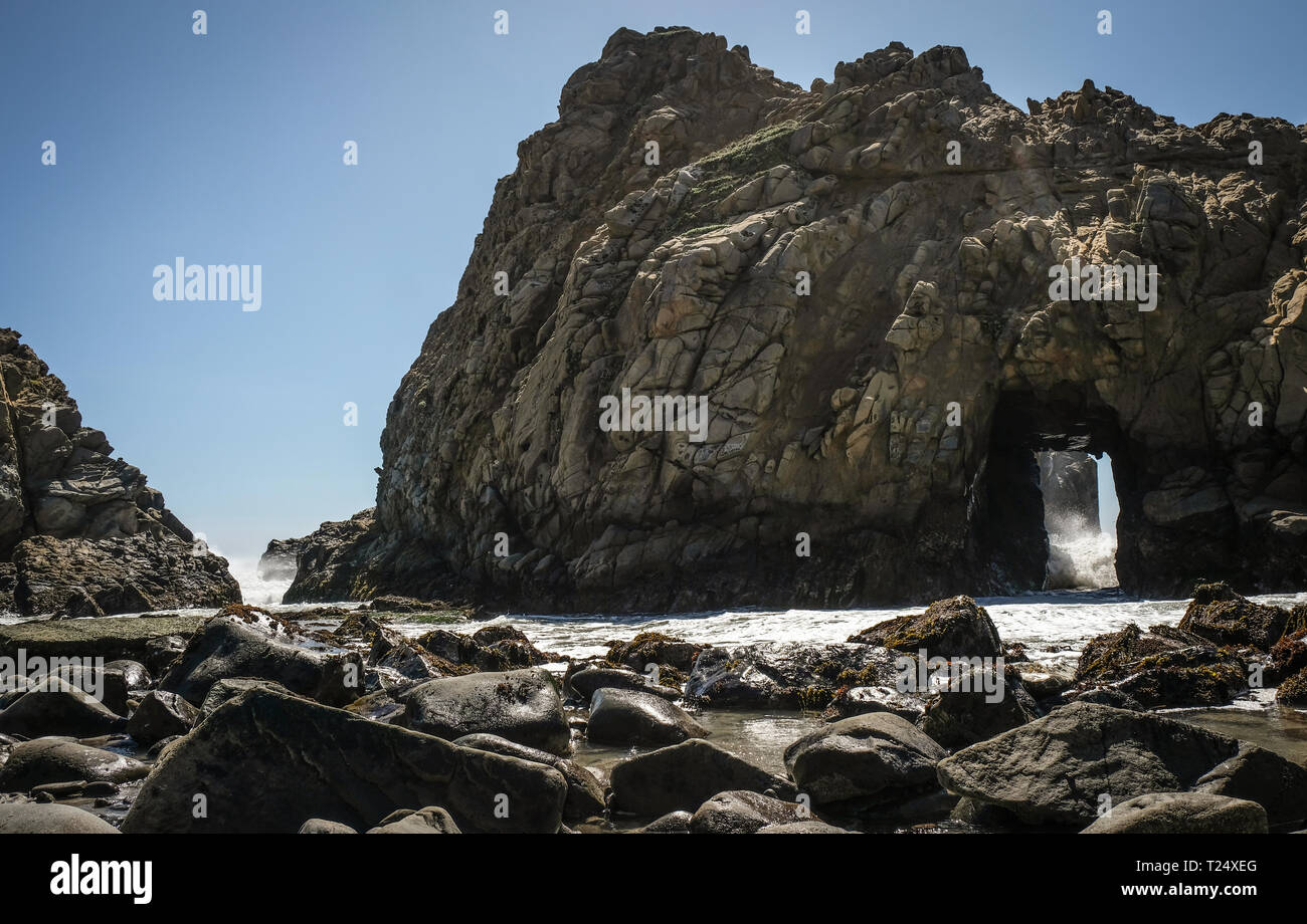 Pfeiffer Big Sur State Park in Monterey County, California Stock Photo