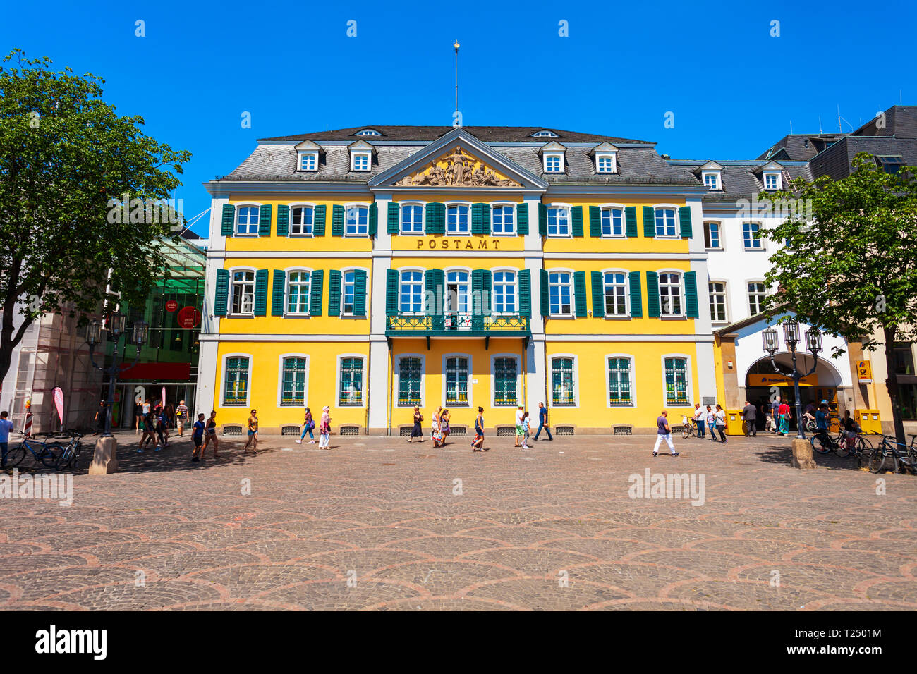 BONN, GERMANY - JUNE 29, 2018: Post office in the centre of Bonn city in Germany Stock Photo