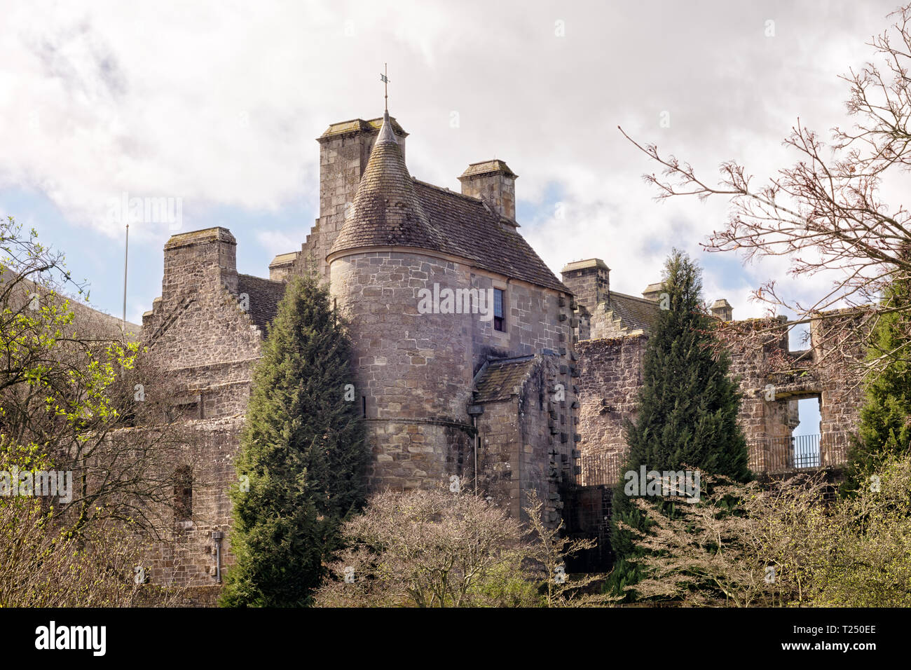 Falkland Palace in the village of Falkland in Scotland Stock Photo