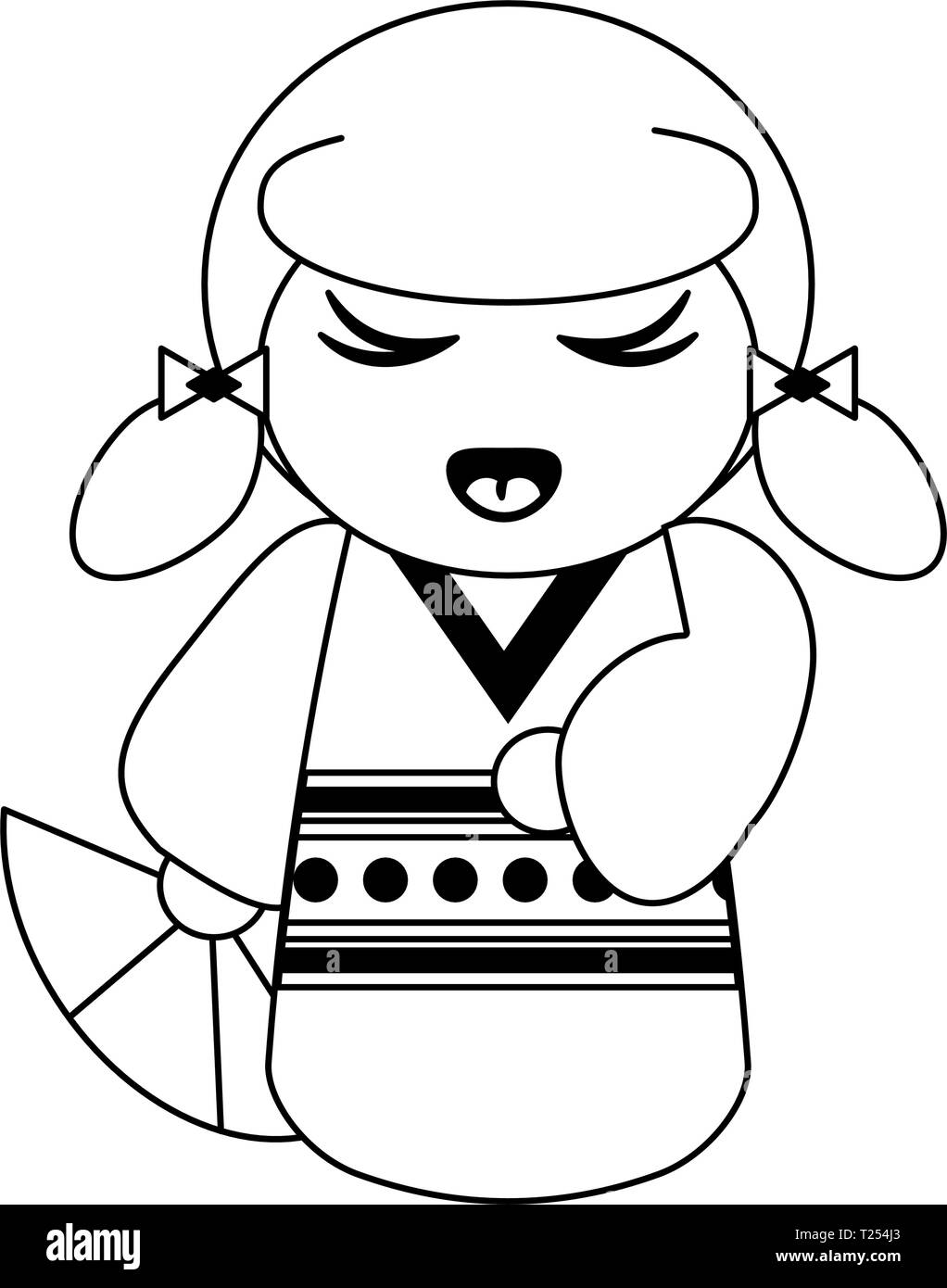 japanese black and white clipart