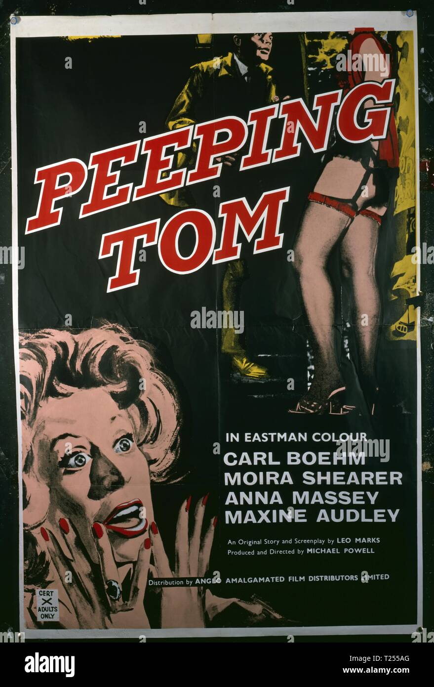 Peeping Tom (1960)  Publicity information, film poster     Date: 1960 Stock Photo