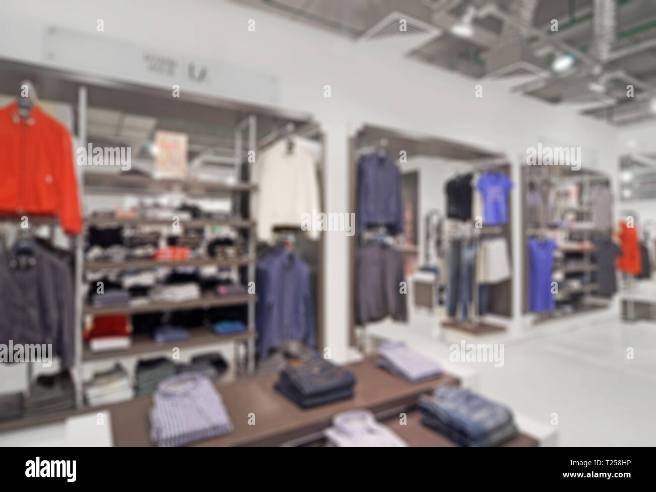 Shopping mall theme blur background Stock Photo - Alamy