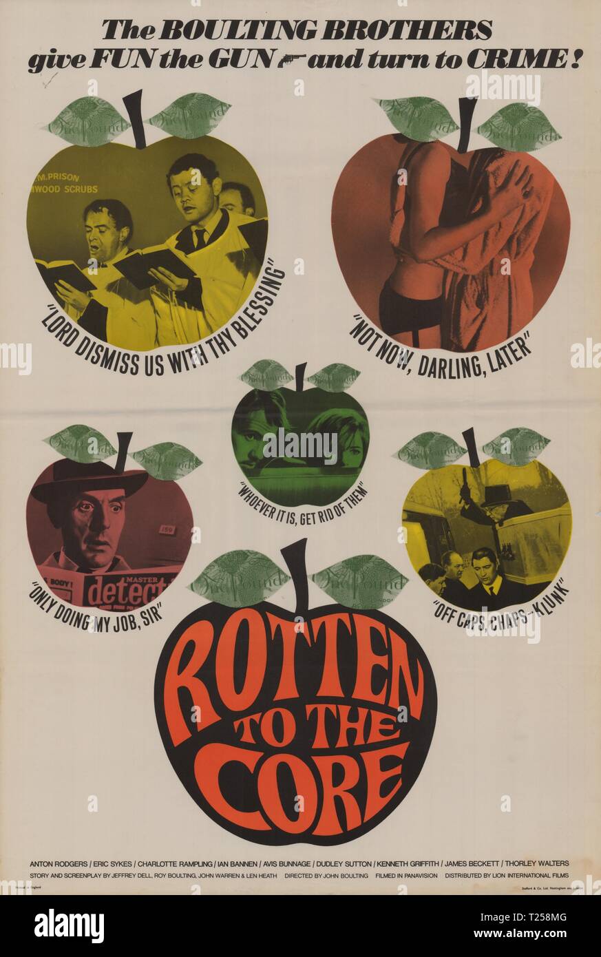 Rotten to the Core (1965) Promotional literature, film poster     Date: 1965 Stock Photo