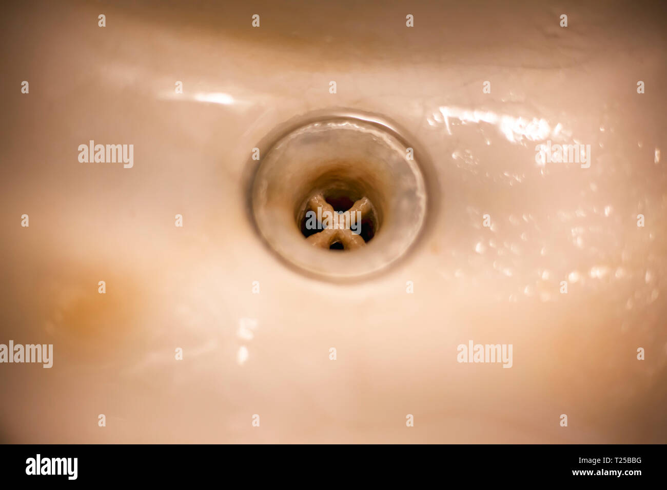 Closeup of dirty drain of old sink Stock Photo Alamy