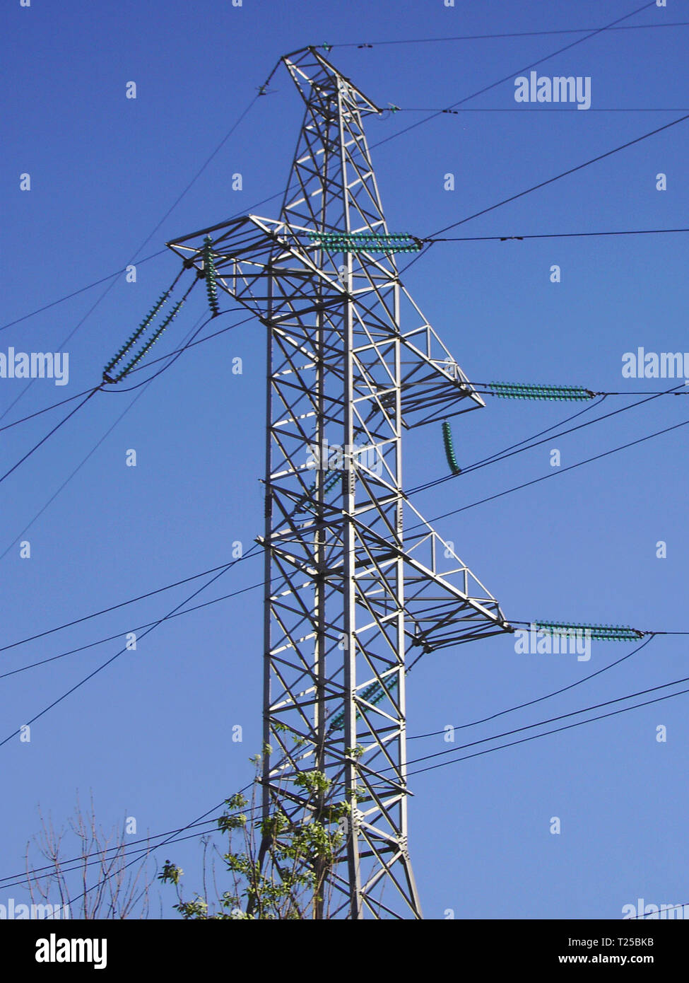 transmission equipment on blue sky Stock Photo Alamy