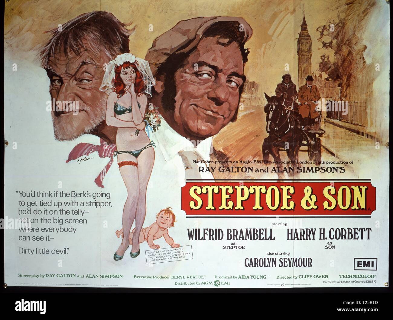 Steptoe &amp; Son (1971)  Publicity information,  Film poster,  Steptoe &amp; Son (1971)  Publicity information,  Film poster,      Date: 1971 Stock Photo