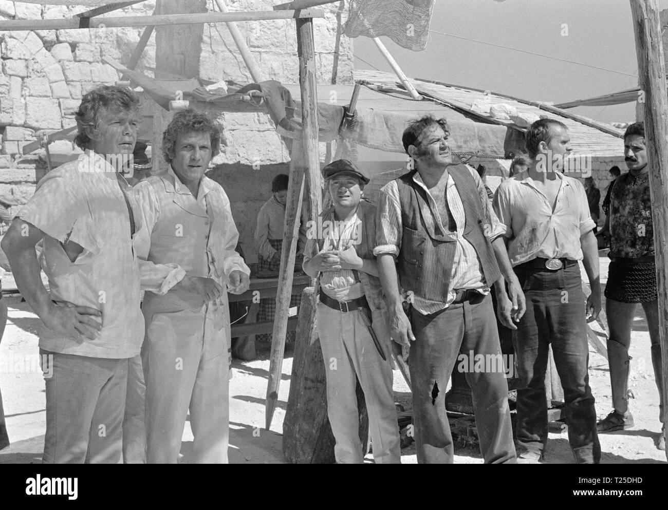 Warlords of Atlantis (1978)  Doug McClure,  Peter Gilmore,  John Ratzenberger,  Derry Power,  Hal Galili,      Date: 1978 Stock Photo