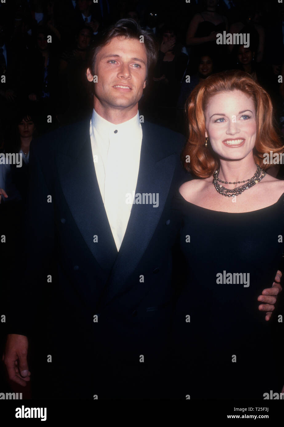 CULVER CITY, CA - MARCH 8: Actor Grant Show and actress Laura Leighton attend the 20th Annual People's Choice Awards on March 8, 1994 at Sony Picture Studios in Culver City, California. Photo by Barry King/Alamy Stock Photo Stock Photo
