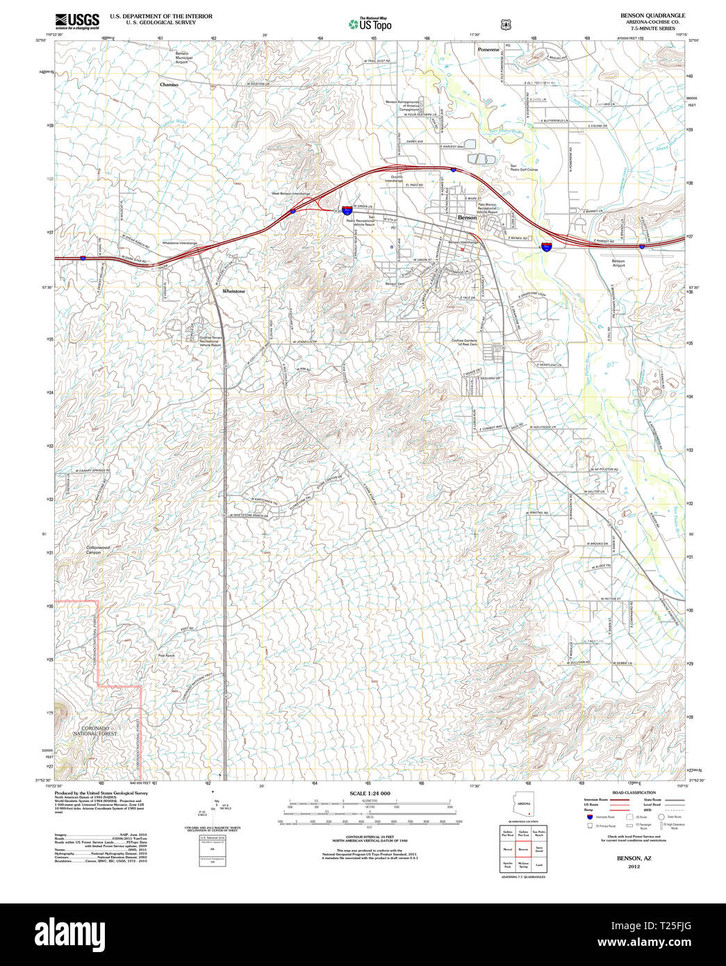 Map of benson hires stock photography and images Alamy