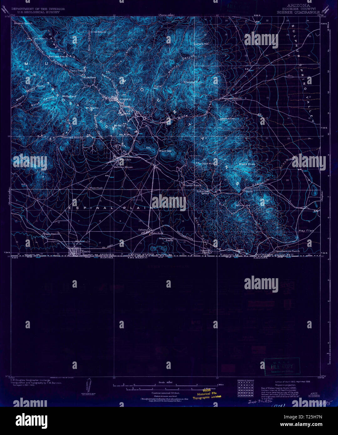 Bisbee map hires stock photography and images Alamy
