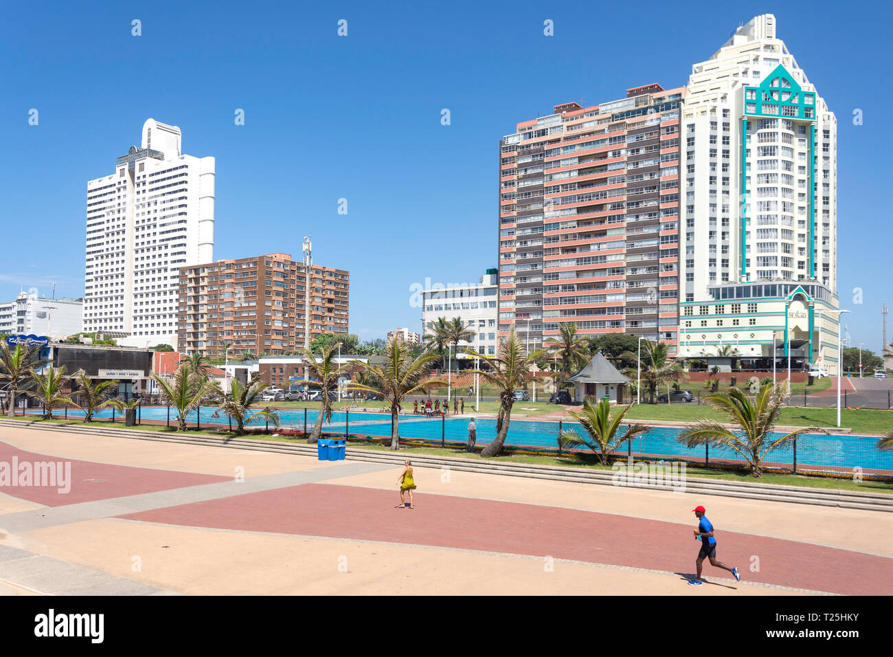 Rachel Finlayson outdoor swimming pool, Snell Parade, Durban, KwaZulu-Natal, South Africa Stock Photo