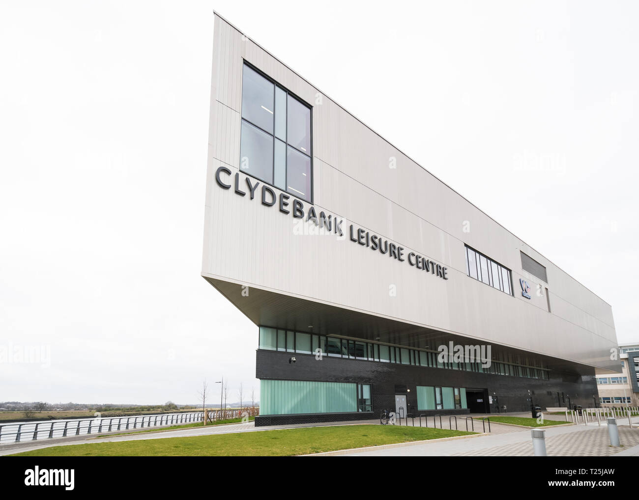 Clydebank Leisure Centre, Queen's Quay, Clydebank, Scotland, UK Stock