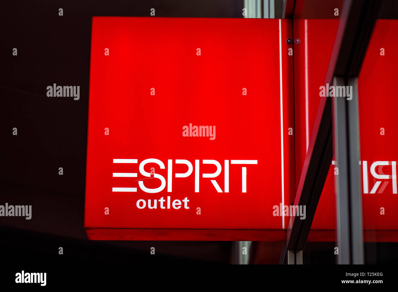 Billboard Esprit Outlet Shop At Amsterdam Bijlmer The Netherlands 2019  Stock Photo - Alamy