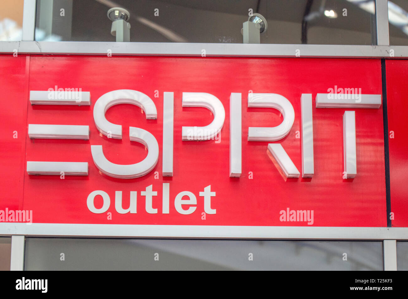 Billboard Esprit Outlet Shop At Amsterdam Bijlmer The Ne Stock Photo - Alamy