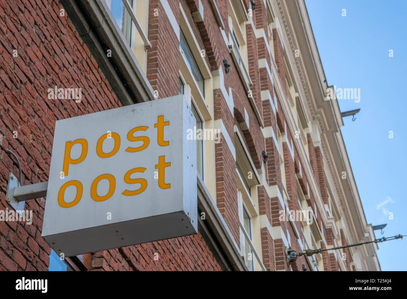 Billboard Post Oost At Amsterdam East The Netherlands 2019 Stock Photo