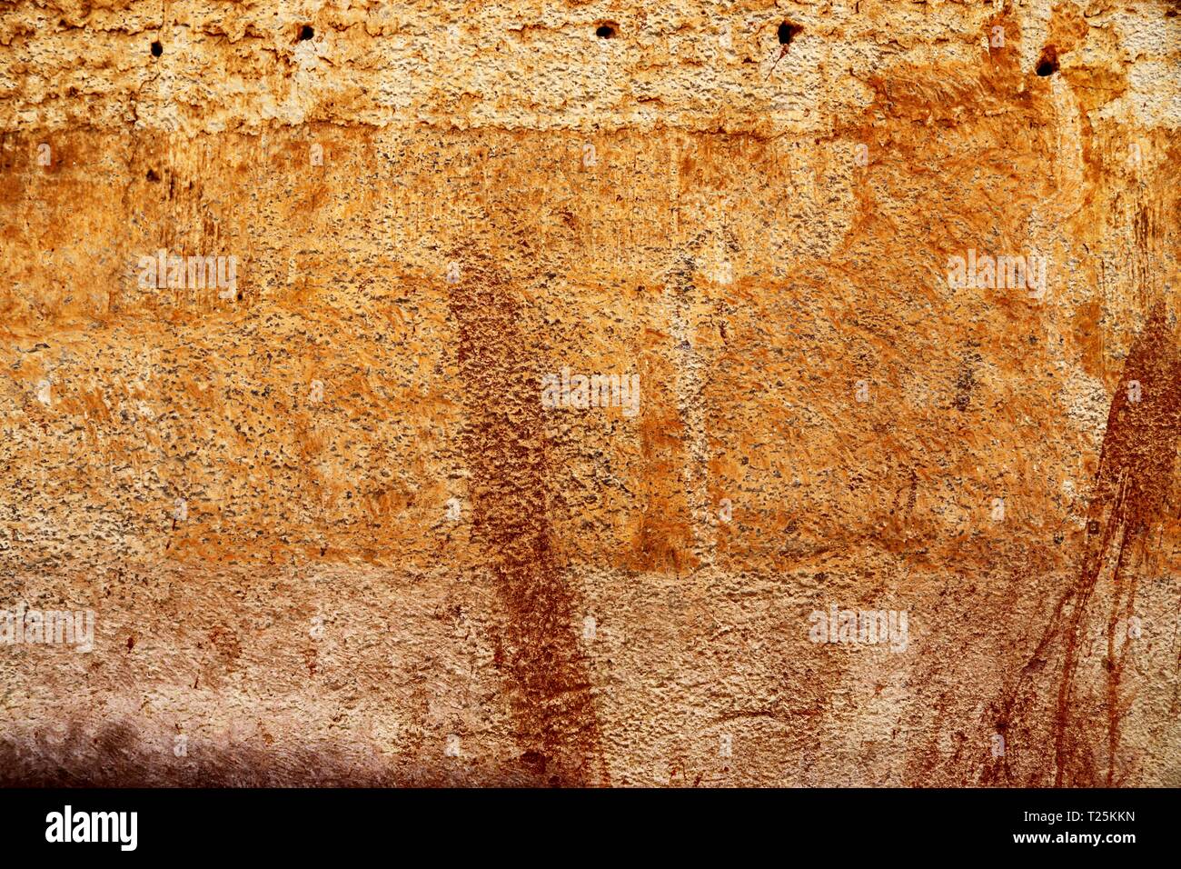 Interesting close up structures of cement and sand stone walls in high ...