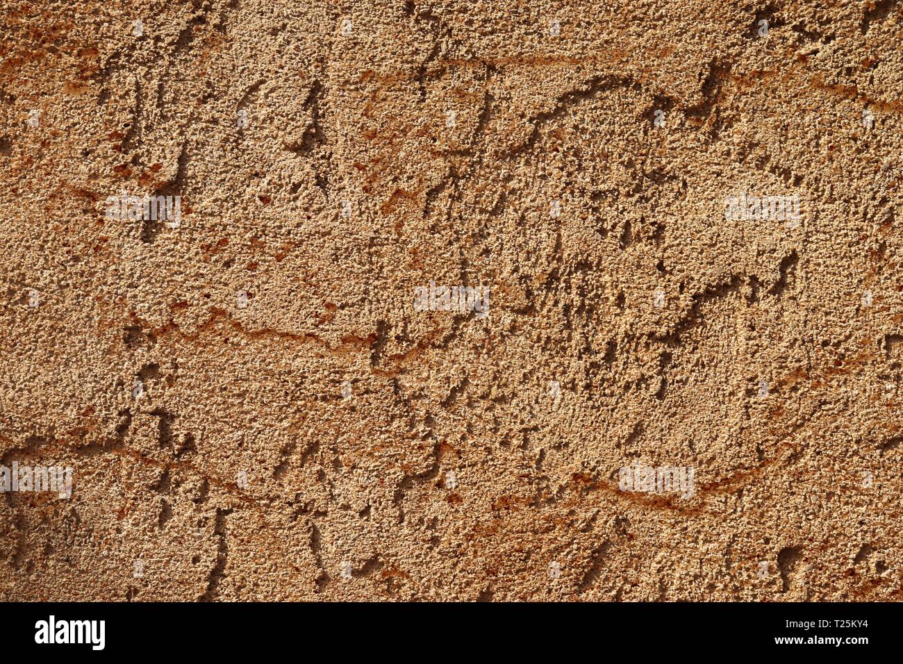 Interesting close up structures of cement and sand stone walls in high ...