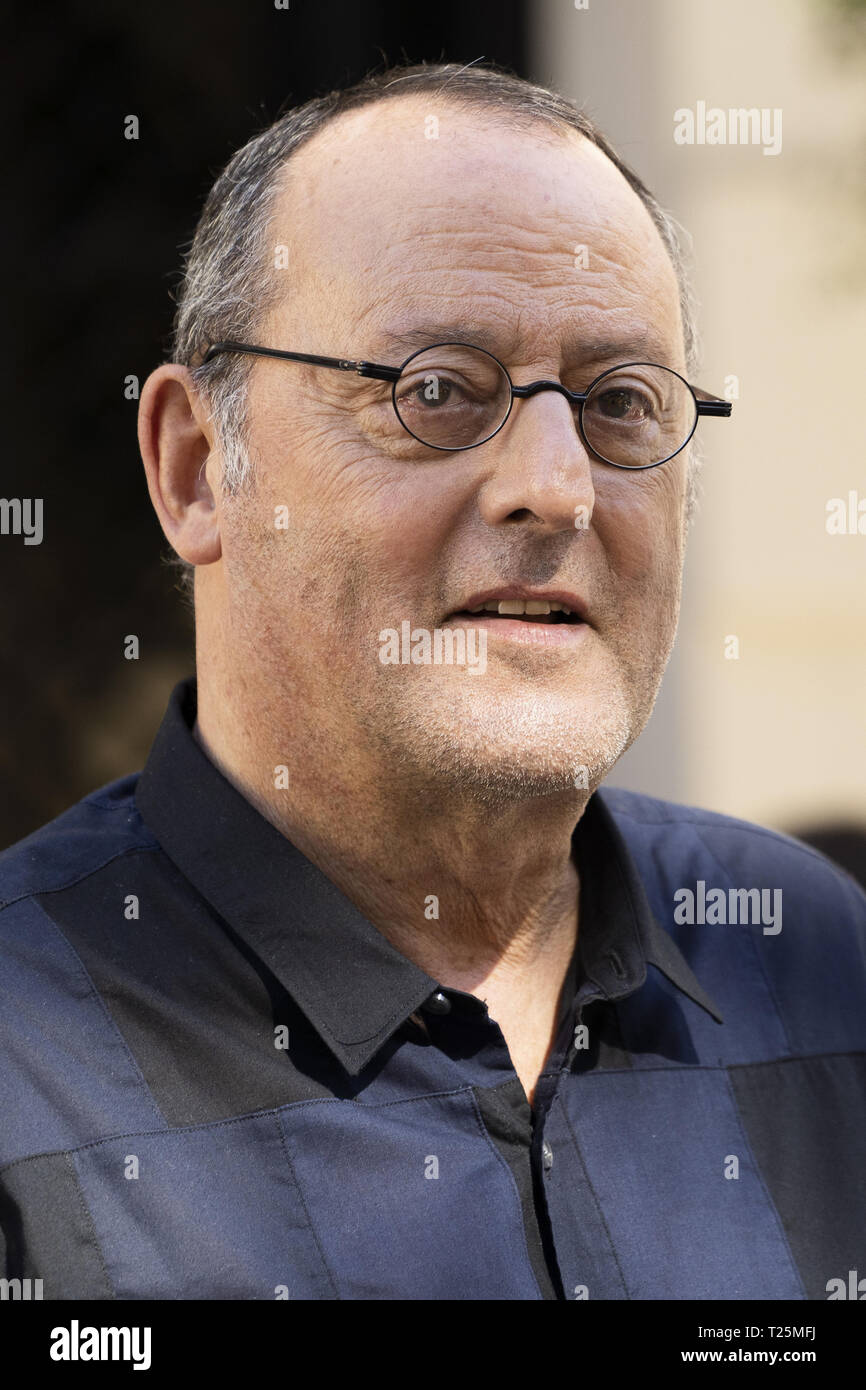 Jean Reno attends the '4 latas' photocall in Madrid  Featuring: Jean Reno Where: Madrid, Spain When: 27 Feb 2019 Credit: Oscar Gonzalez/WENN.com Stock Photo