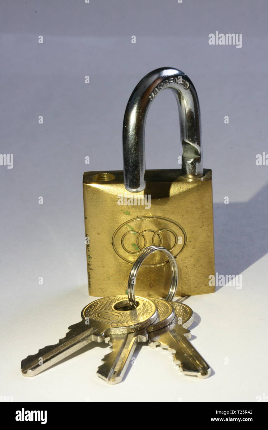Padlock and Keys Stock Photo Alamy