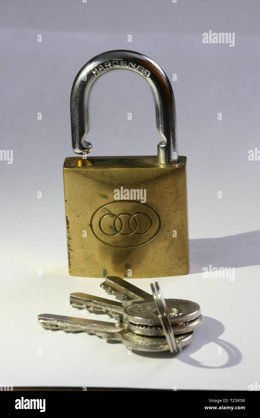 Padlock and Keys Stock Photo Alamy