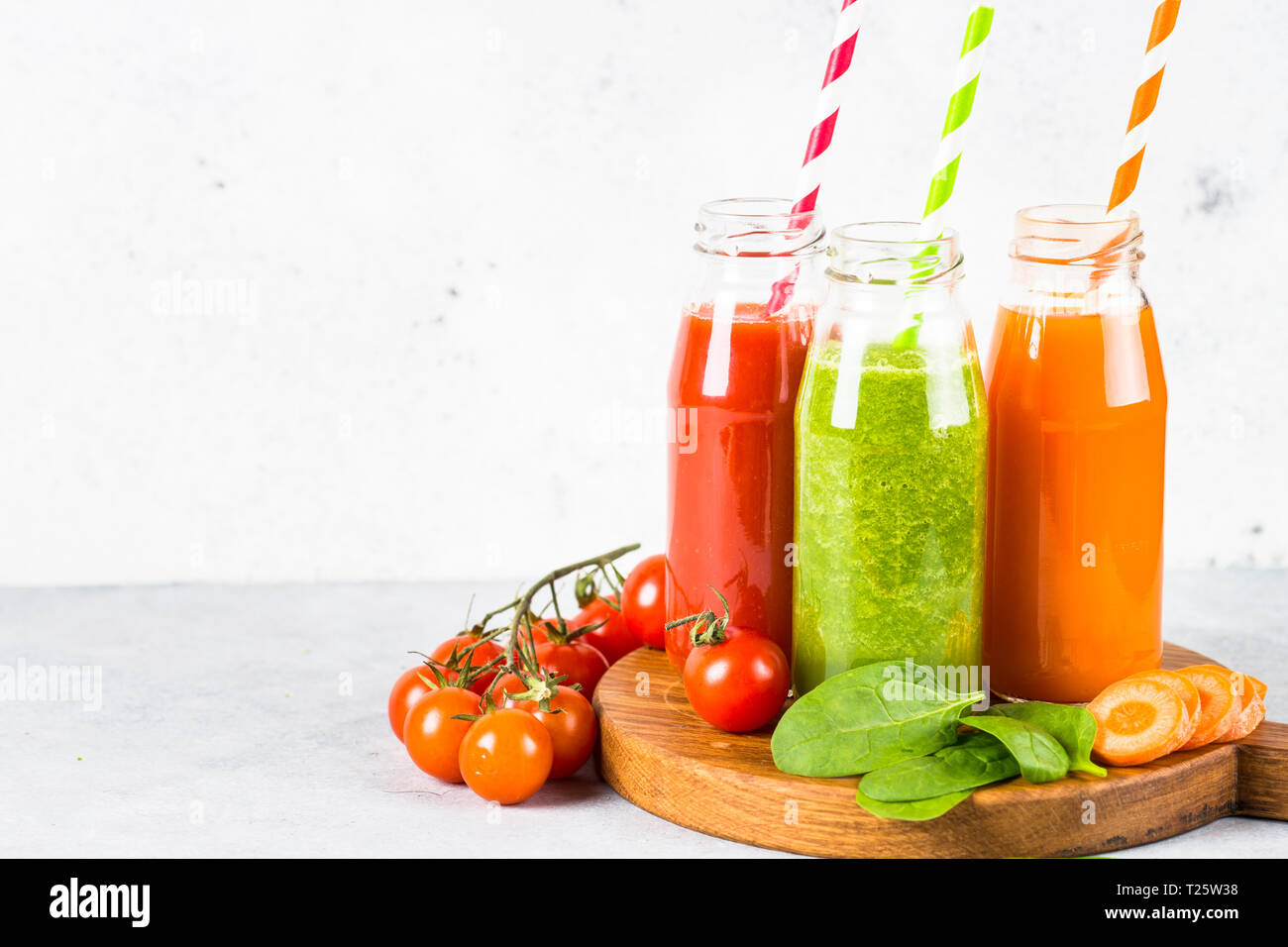 Fruit and Vegetable smoothie drink Stock Photo Alamy