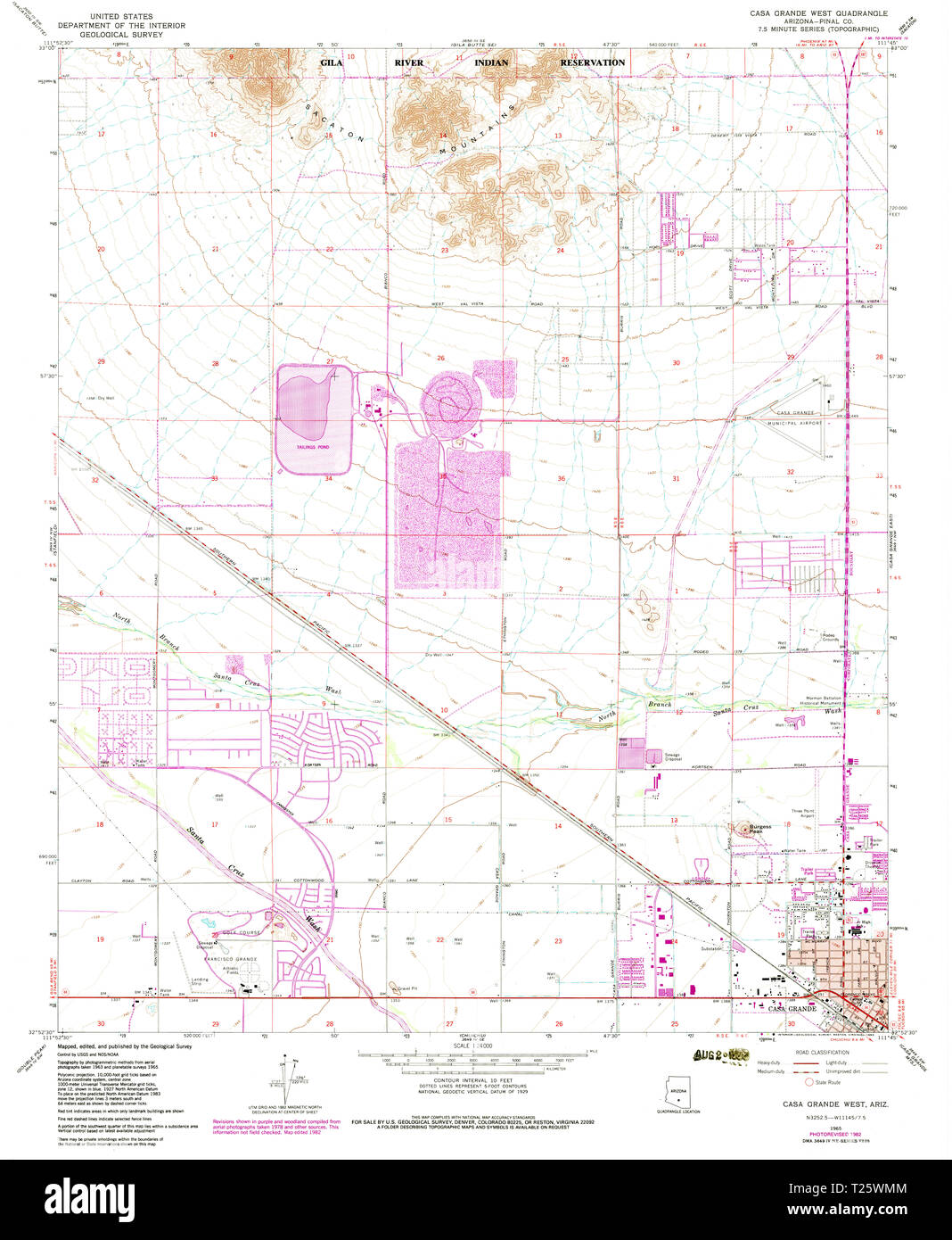 Wmm Map Casa grande map hi-res stock photography and images - Alamy