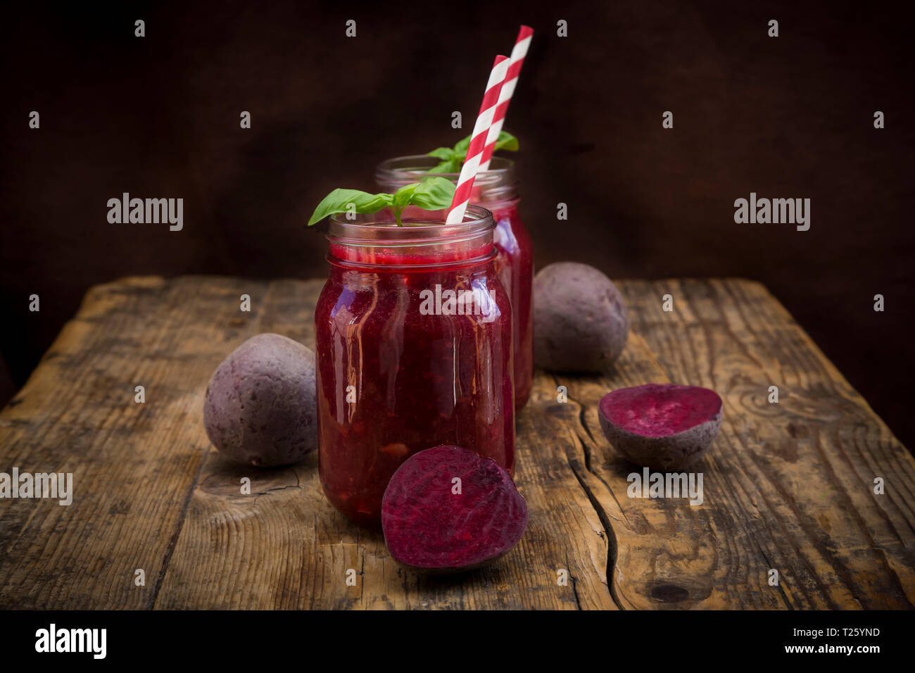 Beet root smoothie Stock Photo - Alamy