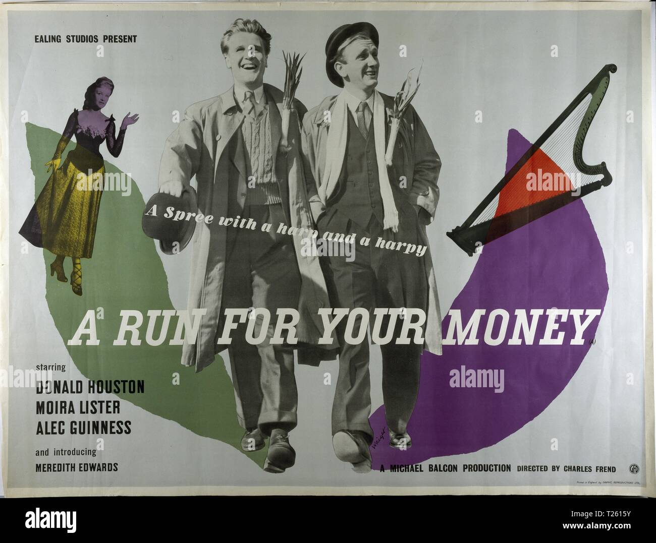 A Run for your Money (1949) Publicity information, Film poster, Date: 1949  Stock Photo - Alamy