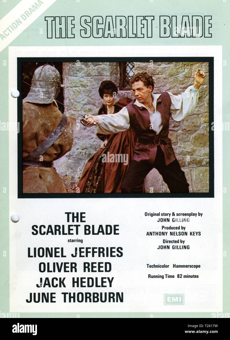 The Scarlet Blade (1963)  Promotional literature,      Date: 1963 Stock Photo