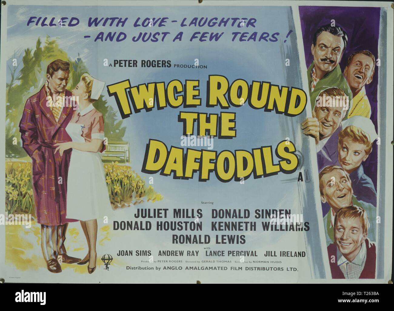 Twice Round the Daffodils (1962)  Publicity Information, Film Poster     Date: 1962 Stock Photo