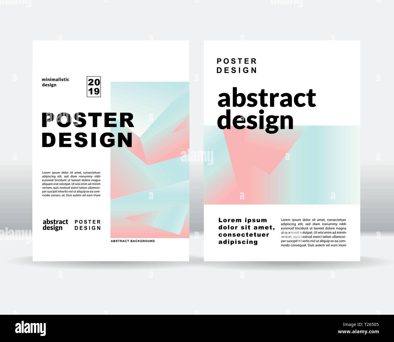 The abstract colorful gradient shapes poster template. Vector EPS 10 ...