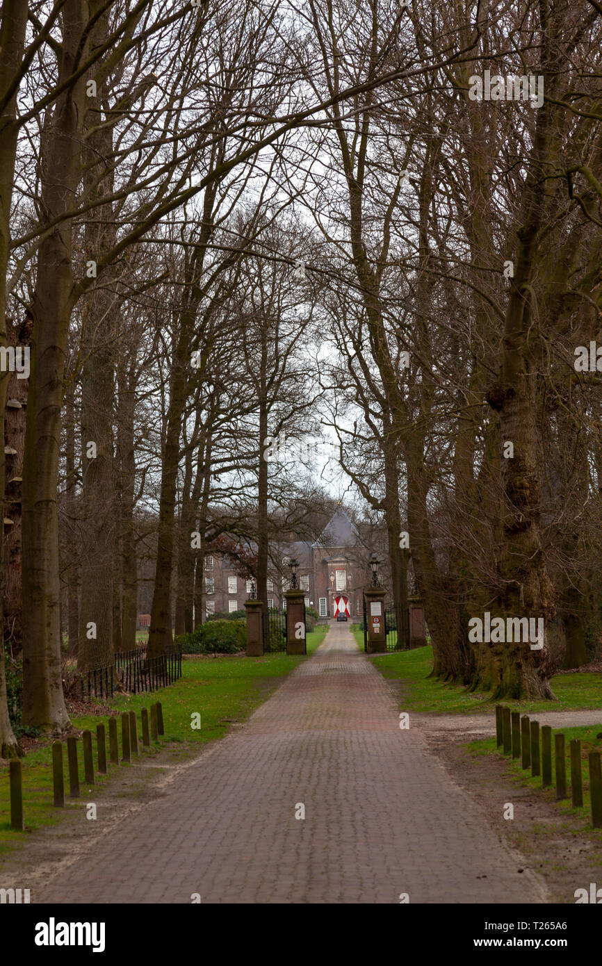 Road to Heeze castle,Netherlands Stock Photo