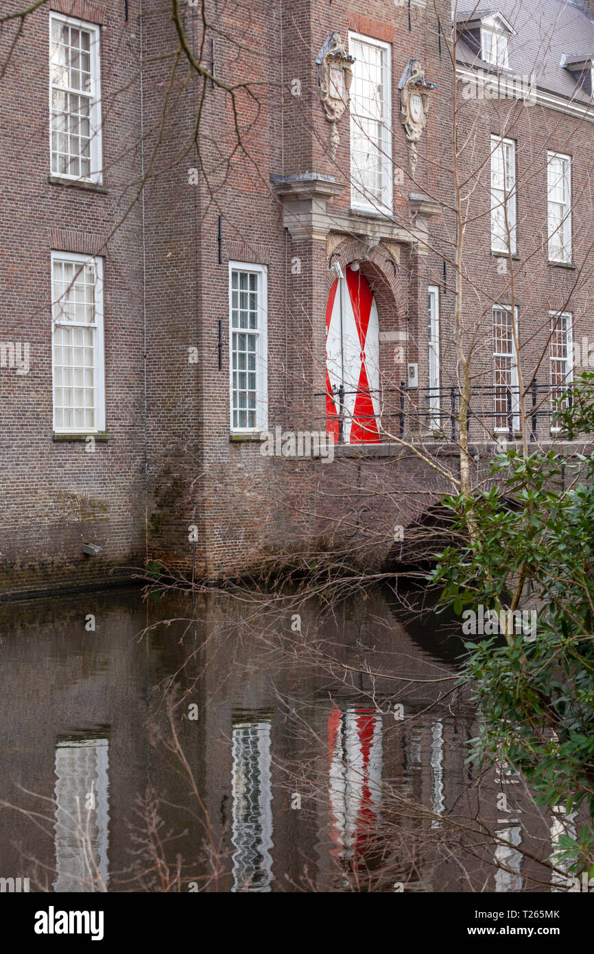 Bridge-entrance of Heeze castle,Netherlands Stock Photo
