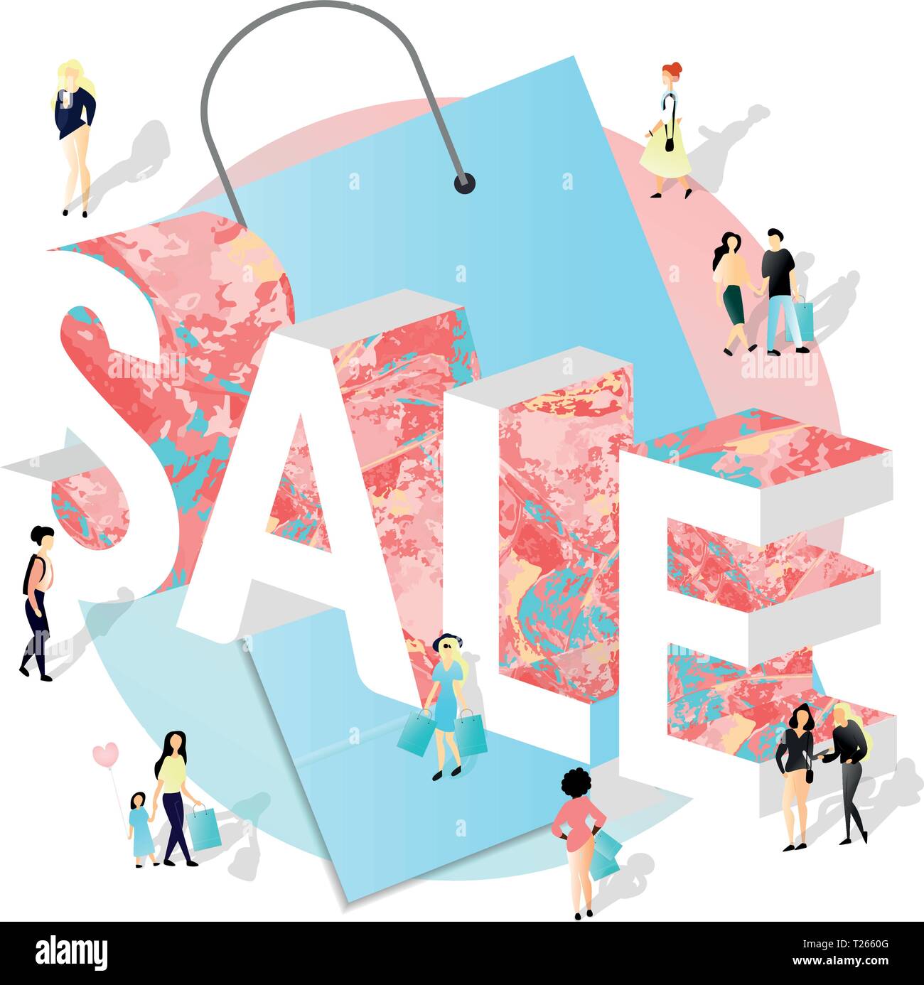 Summer concept isometric vector illustration. EPS10 Stock Vector