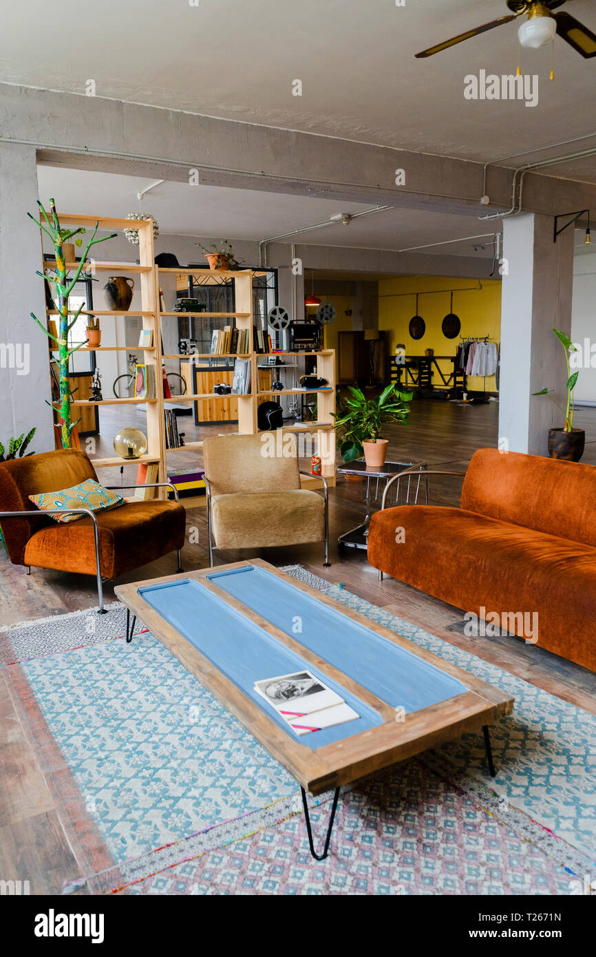 Interior of a loft office Stock Photo