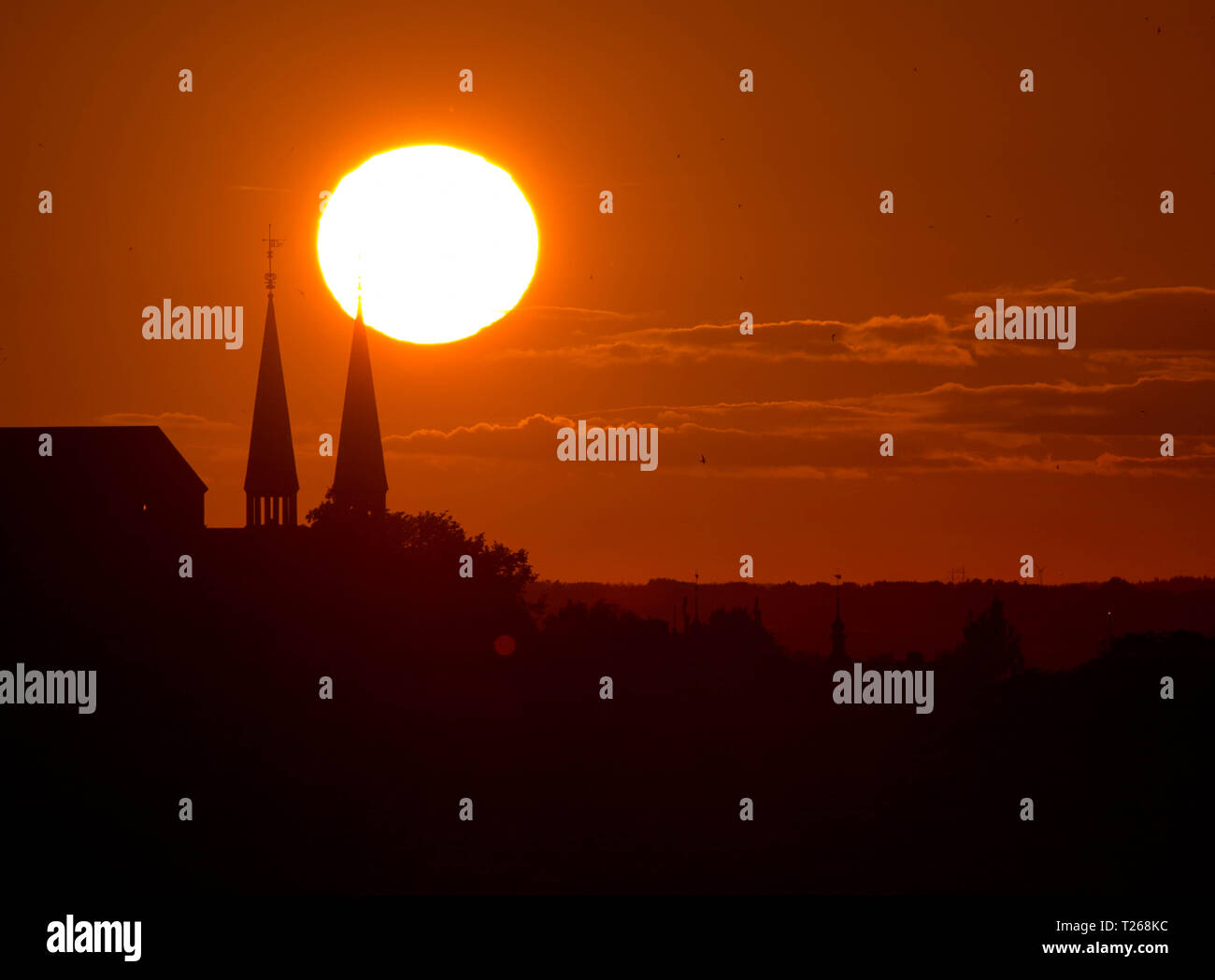 Summer evening in July in the city of Linköping Stock Photo - Alamy