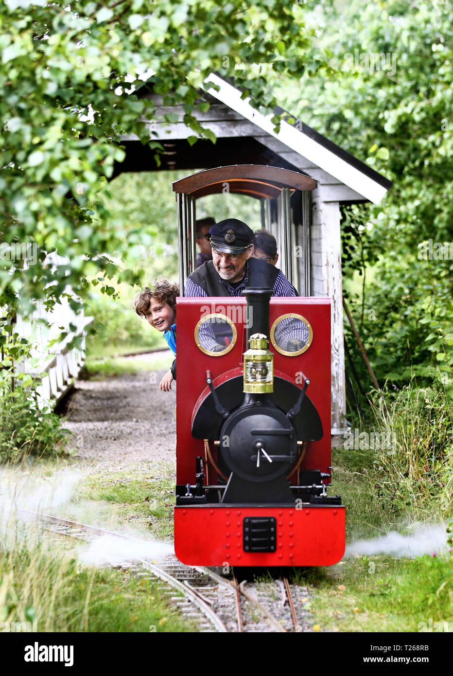 A miniature railway Stock Photo - Alamy
