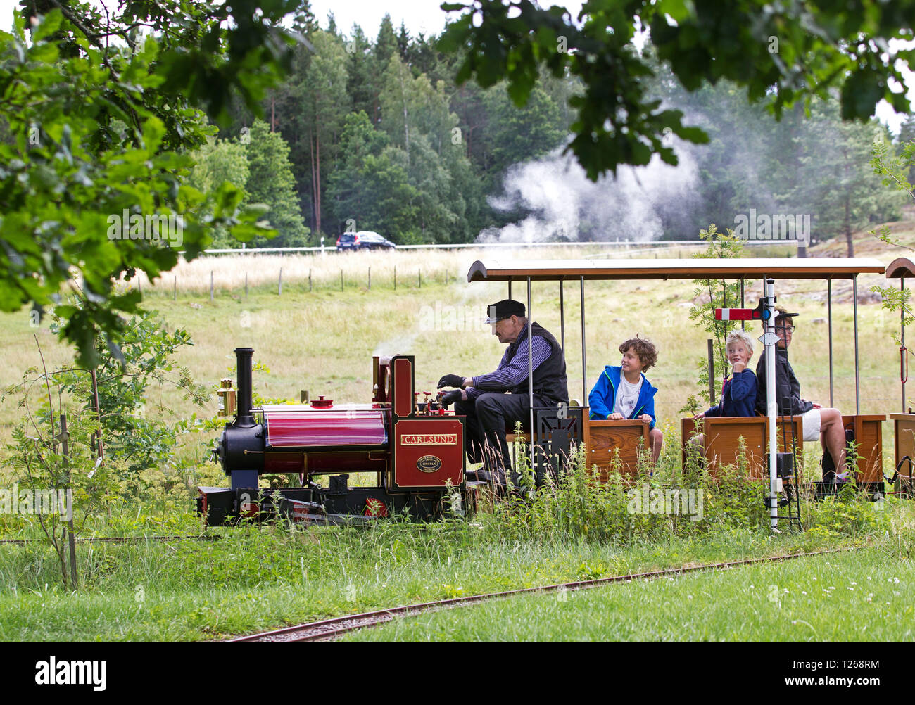A miniature railway Stock Photo - Alamy