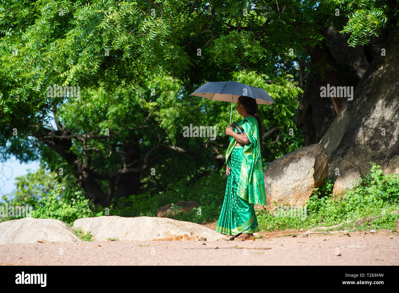 Chennai india women sari hi-res stock photography and images - Alamy